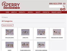 Tablet Screenshot of hardware.sperryautomatics.com
